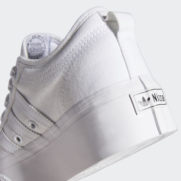 Nizza Plate-forme Chaussures Blanc Adidas
