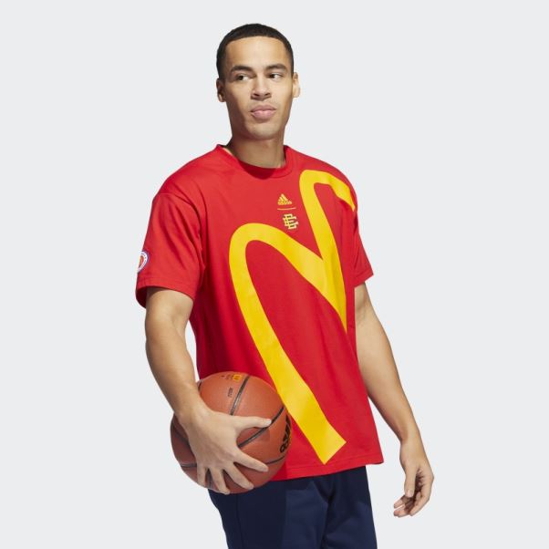 T-shirt Graphique Adidas Eric Emanuel Mcdonald's Rouge (neutre)