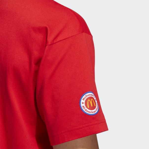 T-shirt Graphique Adidas Eric Emanuel Mcdonald's Rouge (neutre)