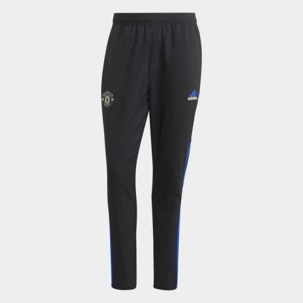 Adidas Manchester United Presentation Bas De Survetement Bleu Fluo