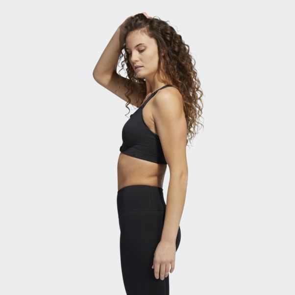 Soutien-gorge Zippé à Maintien élevé Adidas Tlrd Impact Luxe Training Noir
