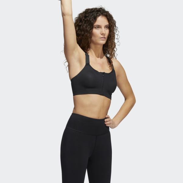 Soutien-gorge Zippé à Maintien élevé Adidas Tlrd Impact Luxe Training Noir