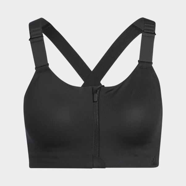 Soutien-gorge Zippé à Maintien élevé Adidas Tlrd Impact Luxe Training Noir