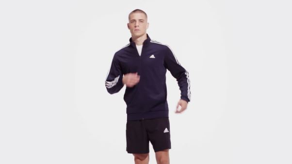 Adidas Essentials Warm-up 3-stripes Track Top Encre