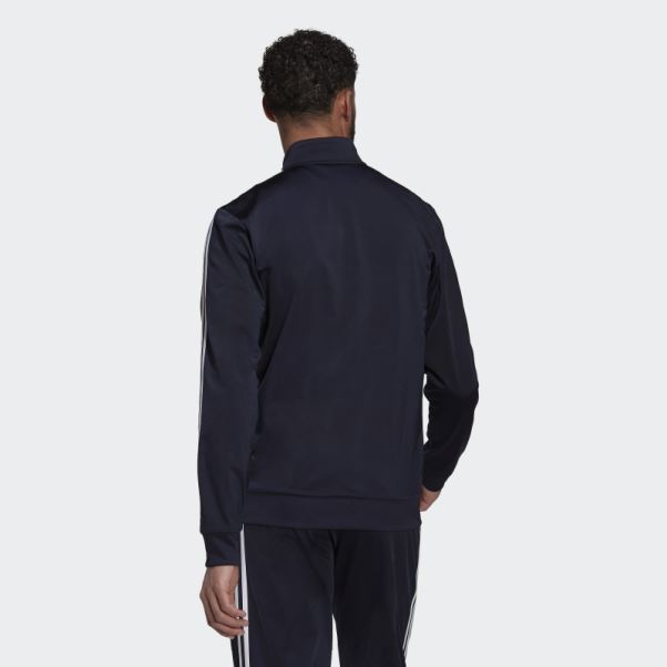 Adidas Essentials Warm-up 3-stripes Track Top Encre