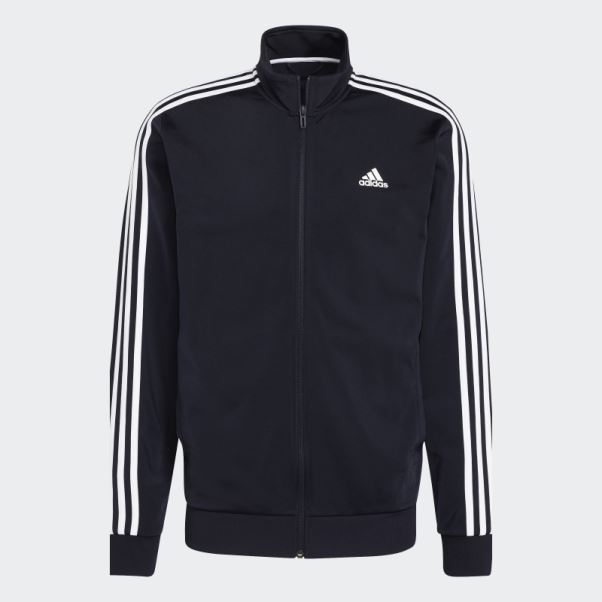 Adidas Essentials Warm-up 3-stripes Track Top Encre