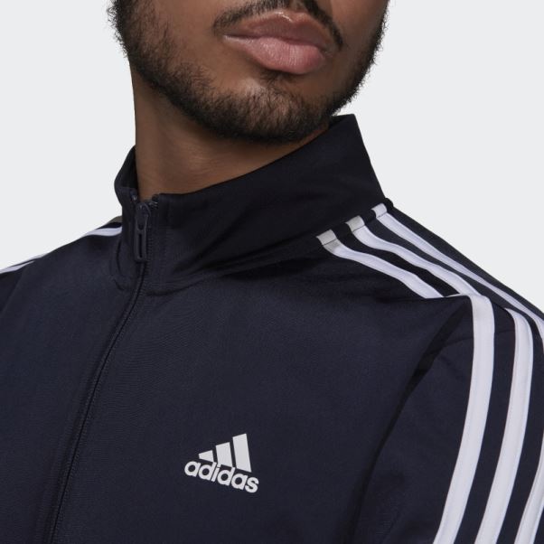 Adidas Essentials Warm-up 3-stripes Track Top Encre