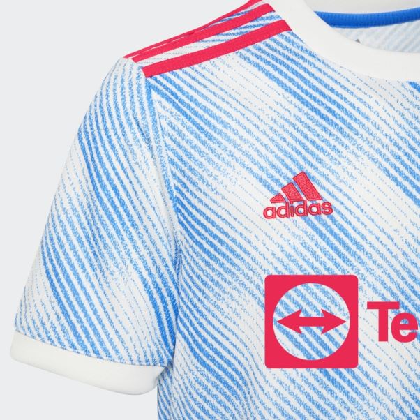 Maillot Extérieur Manchester United 21/22 Blanc Adidas