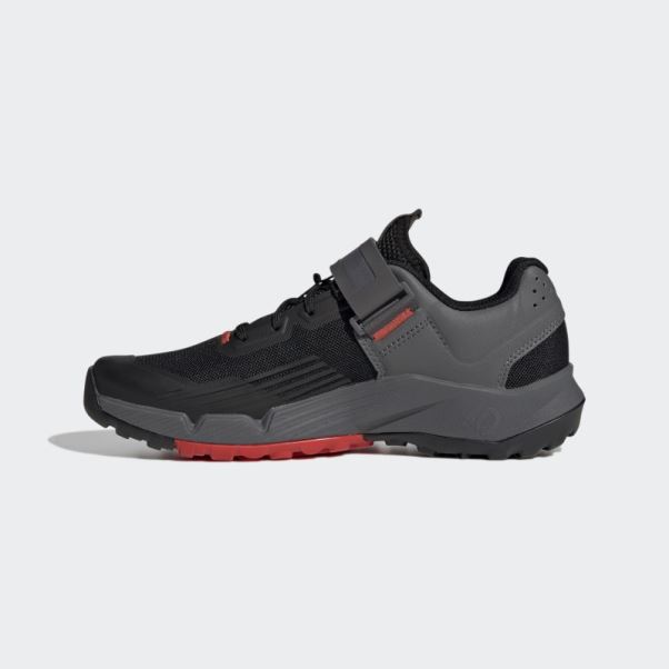 Chaussures De Vélo De Montagne Adidas Five Ten Trailcross Clip-in Rouge