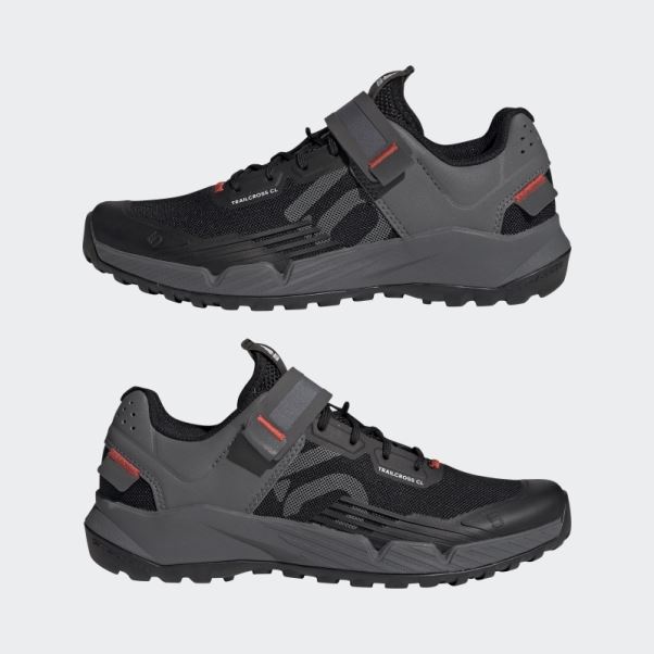 Chaussures De Vélo De Montagne Adidas Five Ten Trailcross Clip-in Rouge