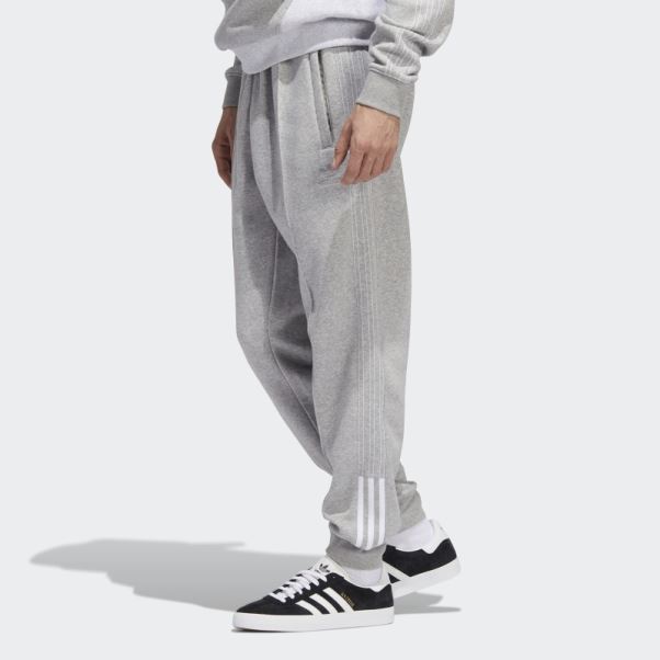 Pantalon De Survêtement Adidas Fleece Sst Gris Moyen