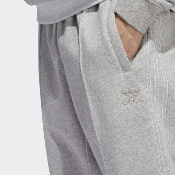 Adidas Pantalon De Jogging Polaire Sst Gris Moyen