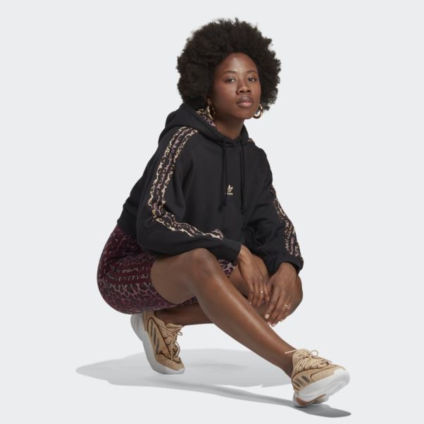 Sweat à Capuche Logo Noir Adidas