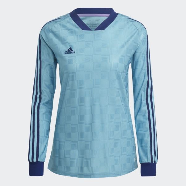 Maillot Adidas Tiro Manches Longues Bleu
