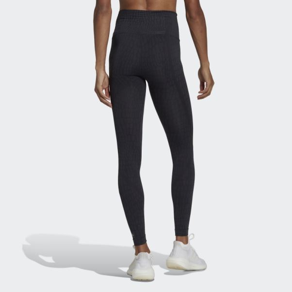 Legging Formotion Sculpt Croco 7/8 Noir Adidas
