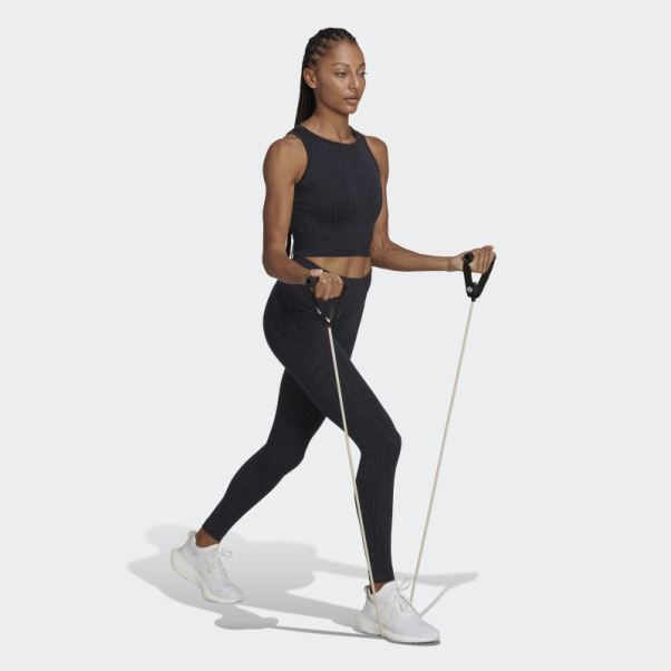 Legging Formotion Sculpt Croco 7/8 Noir Adidas