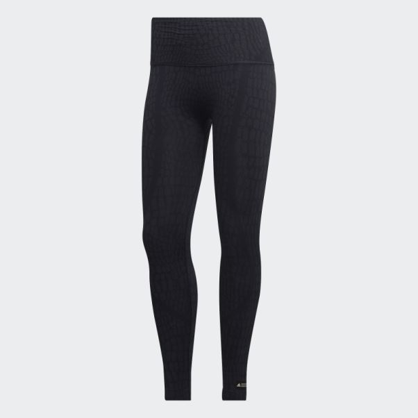 Legging Formotion Sculpt Croco 7/8 Noir Adidas