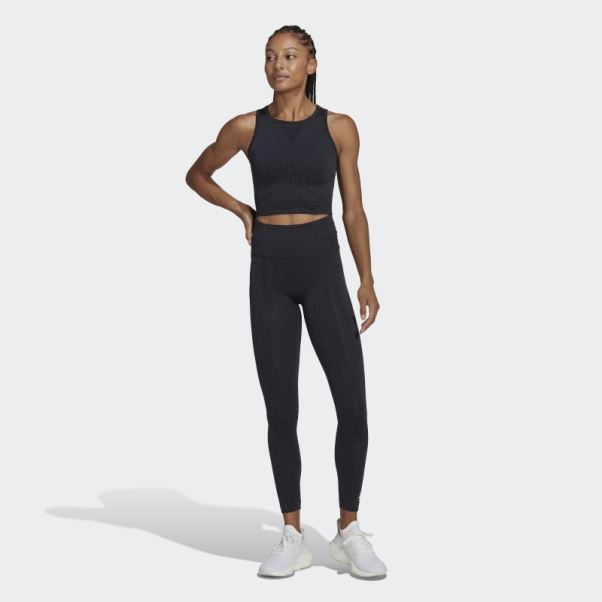 Legging Formotion Sculpt Croco 7/8 Noir Adidas