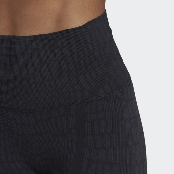 Legging Formotion Sculpt Croco 7/8 Noir Adidas