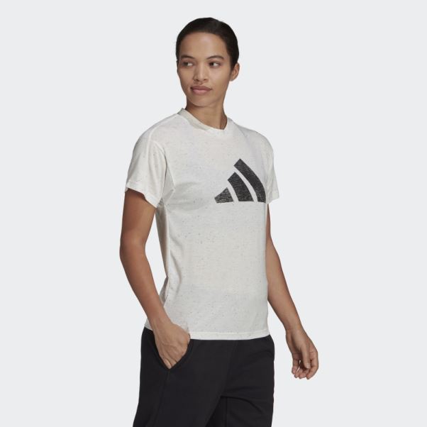 Adidas Future Icons Winners 3.0 Tee Fashion Blanc Melange