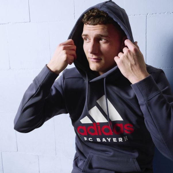 Sweat à Capuche Adidas Fc Bayern Adn Bleu Marine
