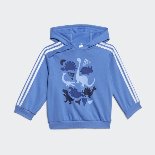 Ensemble De Jogging En Molleton Imprimé Dino Camo Bleu Adidas