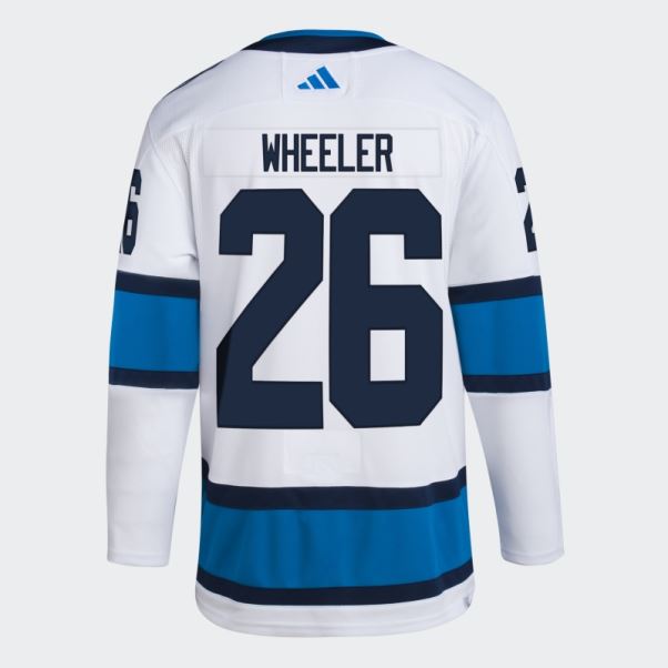 Maillot Jets Wheeler Authentique Reverse Wordmark Blanc Adidas