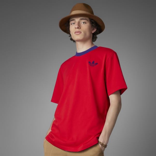 Adidas Scarlet Adicolor 70s T-shirt Grand Trèfle