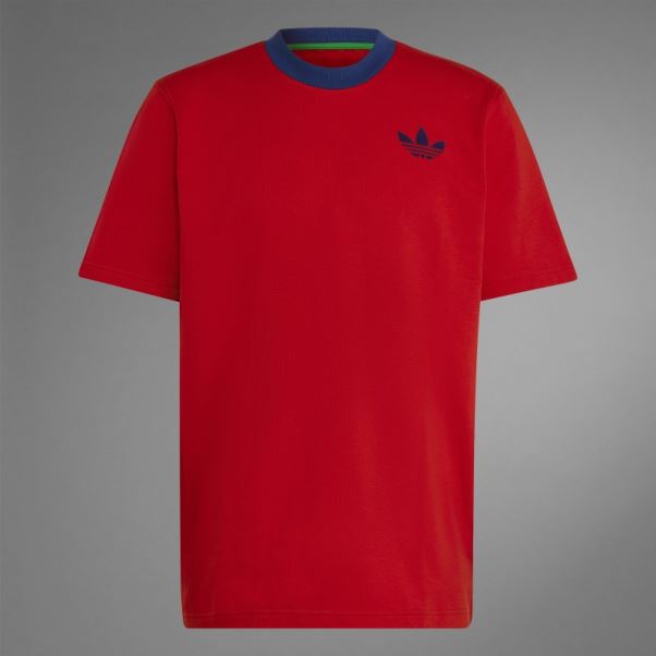 Adidas Scarlet Adicolor 70s T-shirt Grand Trèfle