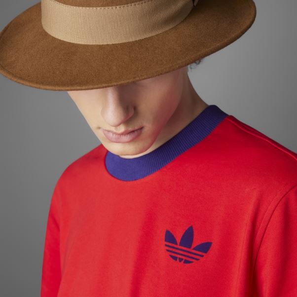 Adicolor Heritage Now Grand T-shirt Trèfle Adidas Scarlet
