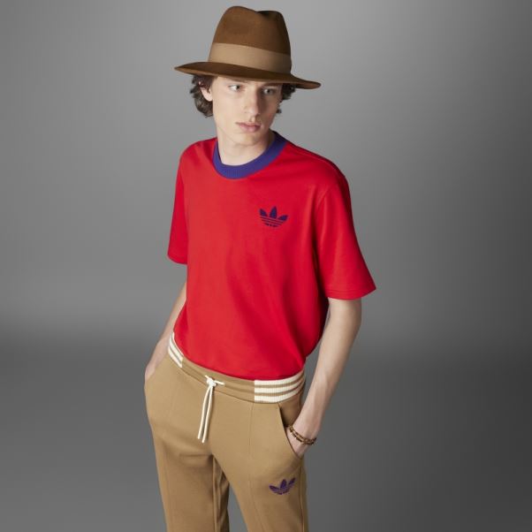 Adicolor Heritage Now Grand T-shirt Trèfle Adidas Scarlet