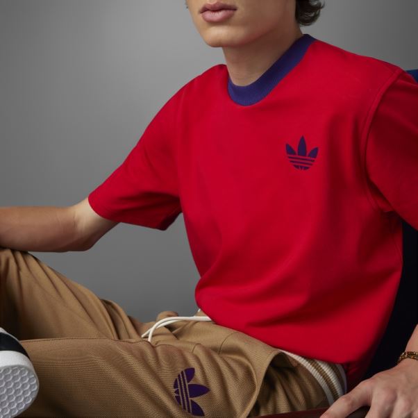 Adicolor Heritage Now Grand T-shirt Trèfle Adidas Scarlet
