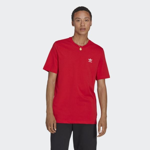 Tee Shirt Adidas Trèfle Essentials écarlate