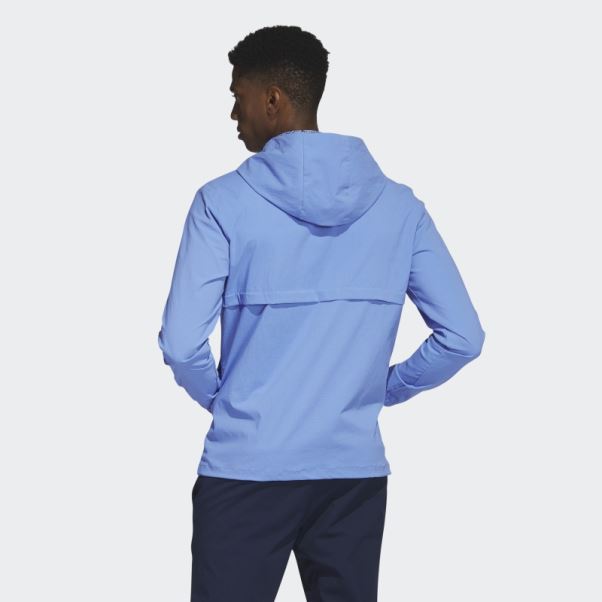 Sweat à Capuche Ripstop 1/4-zip Golf Bleu Adidas