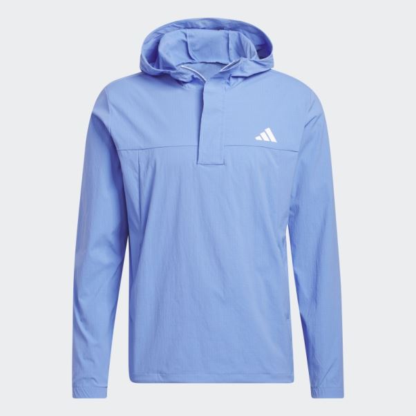 Sweat à Capuche Ripstop 1/4-zip Golf Bleu Adidas