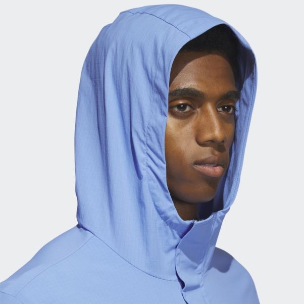 Sweat à Capuche Ripstop 1/4-zip Golf Bleu Adidas