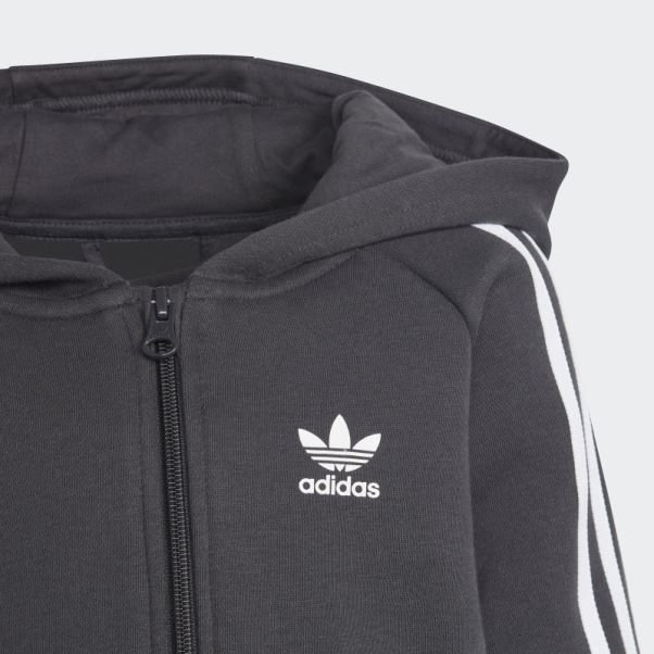 Carbon Hot Adidas Rekive Sweat à Capuche Entièrement Zippé