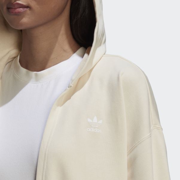 Cardigan à Capuche Adidas Blanc