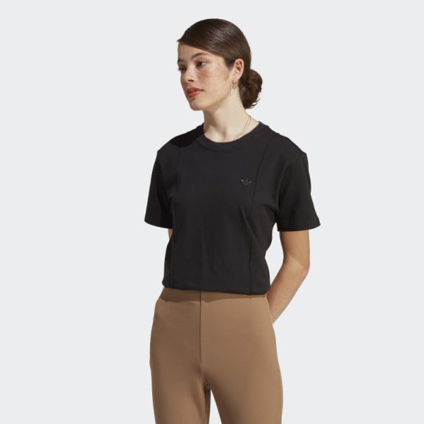 T-shirt Premium Essentials Adidas Noir Mode