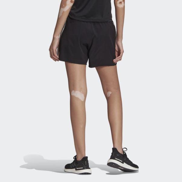 Adidas Trainicons 3-stripes Short Tissé Noir