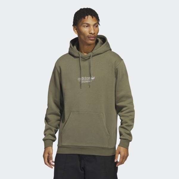 Adidas Olive 4.0 Strike Through Sweat à Capuche (non Genré)