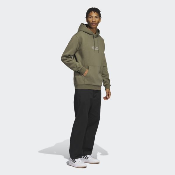 Adidas Olive 4.0 Strike Through Sweat à Capuche (non Genré)