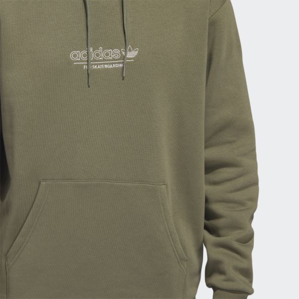 Adidas Olive 4.0 Strike Through Sweat à Capuche (non Genré)