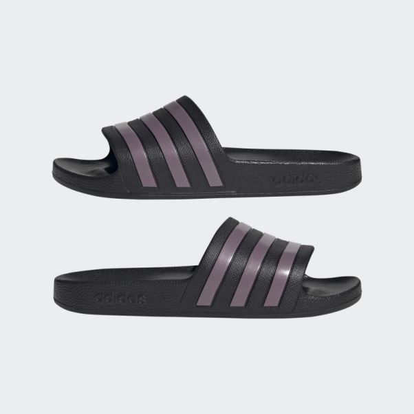 Adidas Adilette Aqua Slides Violet Mat Met