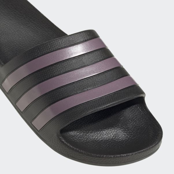 Adidas Adilette Aqua Slides Violet Mat Met