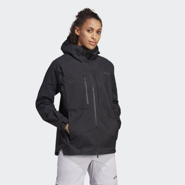 Veste De Randonnée Adidas Terrex Xploric Rain.rdy Noir