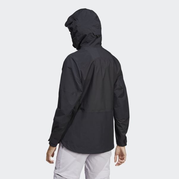 Veste De Randonnée Adidas Terrex Xploric Rain.rdy Noir