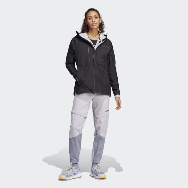 Veste De Randonnée Adidas Terrex Xploric Rain.rdy Noir