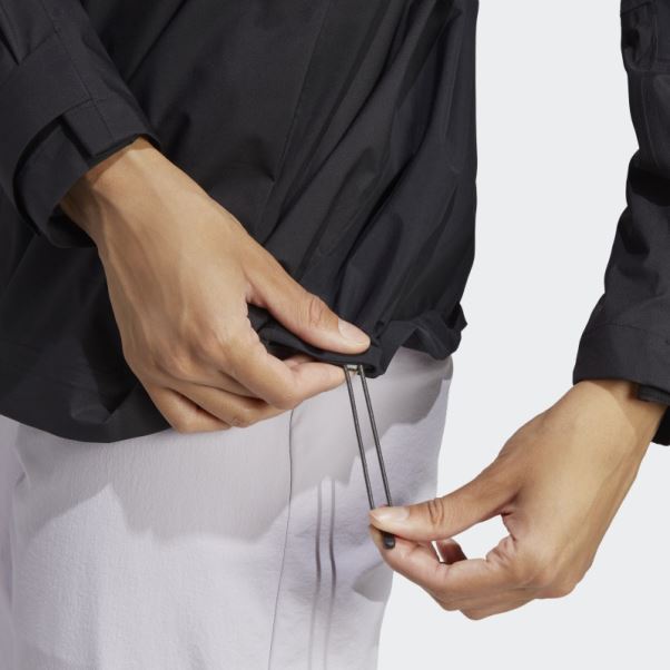 Veste De Randonnée Adidas Terrex Xploric Rain.rdy Noir