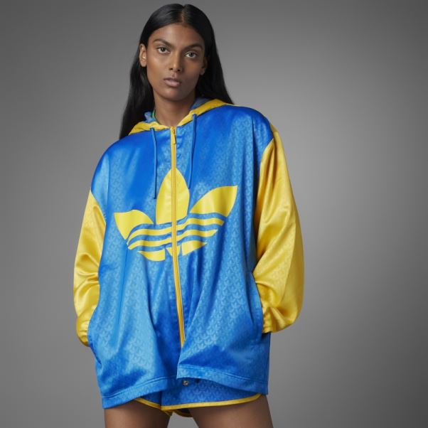 Adidas Coupe-vent Adicolor Heritage Now Colorblock Oiseau Bleu